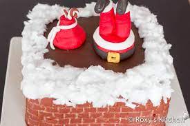 Set the oven at 220 degrees celsius and the timer on 2 hours. Santa Down The Chimney Cake Roxy S Kitchen