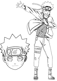 Naruto coloring page to print. Naruto Coloring Book For Kids Razukraski Com