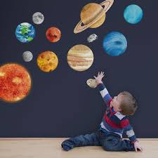 20+ kid's space themed bedroom design ideas. Solar System Wall Sticker Space Wall Stickers Stickerscape Uk