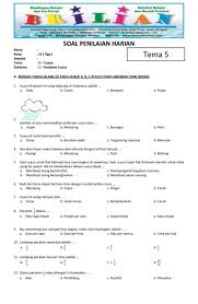 Contoh Soal Tematik Tema 5 Kelas 3 Guru Ilmu Sosial