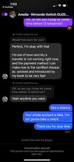 Watch out guys I got scammed by this person and I think I've seen her  before it's people like this is why people are scared to join groups. I  just don't get