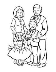 How To Draw A Beautiful Family Coloring Page Family Coloring Pages Family Drawing Family Coloring