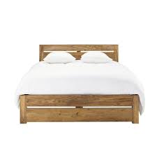 Letto 140 X 190 In Massello Di Legno Di Sheesham Lit Bois Massif Lit Bois Lit 160x200