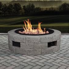 Whether You Are Working On The Project Alone Or With Your Family The 35 Round Gas Fire Pit Kit In 2020 Natural Gas Fire Pit Outside Fire Pits Cinder Block Fire Pit