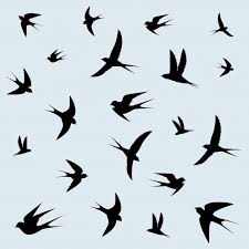 Drawing Birds Flying In The Sky Painting Andorinhas Voando No Ceu Nature Art Painting Birds In The Sky Birds Flying