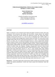 Selain itu, pendidikan juga ialah ilmu yang merujuk kepada ilmu didik, ilmu mendidik, didikan, latihan dan ajaran. Pdf Pencapaian Kemahiran Literasi Awal Kanak Kanak Berusia 2 3 Dan 4 Tahun Juppri Bacotang Academia Edu