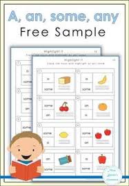 Free Sample A An Some Any Worksheets Includes One Worksheet In Color And Plus Answer Keys Black And W Educational Printables Creative Teaching Worksheets