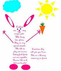 Rabbit Shape Poems For Kids Shape Poems Kids Poems