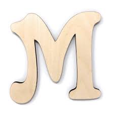 Wooden Letter M Wooden Letters Wooden Wall Letters Handmade Crafts