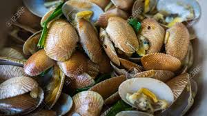 Every meal was sweet and spicy. Close Up View Of The Lala Or Saltwater Clams Cooked With Oyster Stock Photo Picture And Royalty Free Image Image 136155593