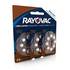 Rayovac Size 312 Hearing Aid Batteries 24 Pack L312za