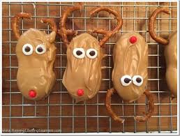 Dip the nutter butter cookie into the melted chocolate. Easy Christmas Cookies Nutter Butter Santas And Reindeer