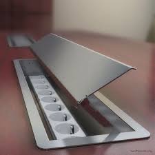 3613 Paslanmaz Toplanti Masasi Priz Kasasi Metal Priz Kutusu 20 Modul Prizler Metal Urunler