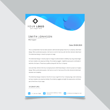 Enter your letterhead text, like your company name, address, and phone number. Business Style Blue Color Letter Head Template For Design Vector 2047685 Download Free Vectors Clipart Graphics Vector Art