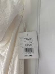 The fabric is soft and the dress has been altered slightly to hug the body, shortened just a tad in the front and has a bustle added to the back. Galina Soft Lace Low Back New Wedding Dress Save 45 Stillwhite