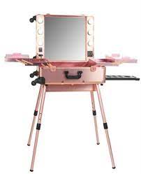 Pro Studio Makeup Trolley W Legs Rose Gold Makeup Trolley Makeup Storage Makeup Organization