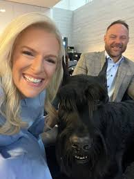 I just met ⁦⁩ #bestinshow winner Monty the giant schnauzer and his proud  humans! Westminster Kennel Club Dog Show