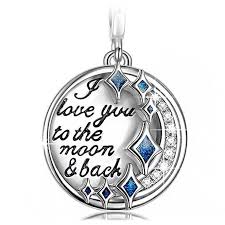 Pandora I Love You To The Moon And Back Silver Charm With Cubic Zirconia Dangle Charm Best Love Gifts Pandora Bracelet Charms Pandora Charms Pandora Jewelry