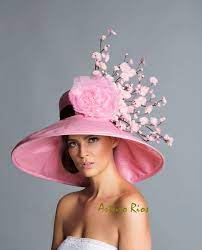 Pink Brown Derby Hat Kentucky Derby Hat Couture Hat Cherry Etsy Couture Hats Fancy Hats Derby Hats