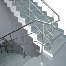 Stainless steel stair parts store provides affordable modern stair railing systems. Panel And Bar Silver Stainless Steel Railing Rs 750 Foot Radiante Steel Id 8096942997
