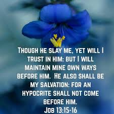 Job 13 15 16 Kjv Bible Words Healing Words Scripture Quotes