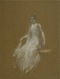 File:Thomas Wilmer Dewing - Lady in White - ca. 1895.jpg - Wikimedia Commons