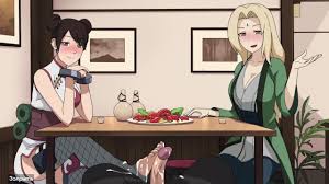火影忍者 - Kunoichi Trainer - 纲手骑马射精，Ten Ten 进行脚交