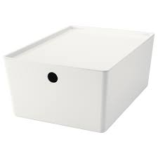 Kuggis Box With Lid White Ikea Ikea Storage Bins Ikea Storage Bins With Lids