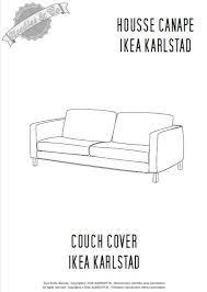 I was in desperate need for sofa bed for my quests, but i didn't find any proper model anywhere. Ikea Karlstad Couch Cover Pattern Patron Housse Ikea Karlstad In 2021 Ikea Karlstad Couch Covers Karlstad