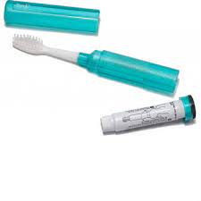 This two toothbrush package has one firm and one soft bristled. Amazon Com Travel Toothbrush With Refillable Travel Sized Toothpaste Tube And Protective Case Toob Brush Cranberry Beauty