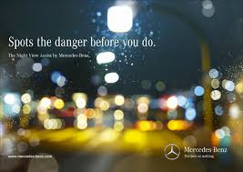 Mercedes Spots The Danger Before You Do Funny Commercial Ads Creative Advertising Print Ads