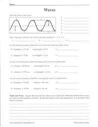 Properties Of Waves Worksheet Answers Physical Science March 2013 In 2020 Science Worksheets Physical Science 7th Grade Science