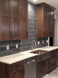 Rustic Walnut Kitchen With Shaker Door Kitchen Cabinet Door Styles Kitchen Cabinet Styles Walnut Kitchen