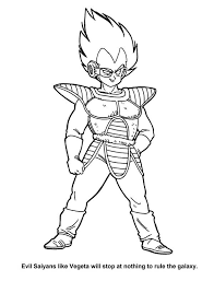 Your favorite characters in many transformations. Evil Saiyan Vegeta In Dragon Ball Z Coloring Page Kids Play Color