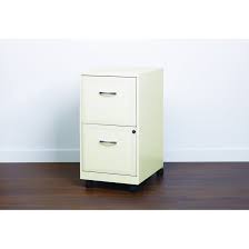 If the primary material of the cabinet is a priority, choose from solid wood or metal types. Space Solutions Pearl White 2 Drawer Mobile File Cabinet