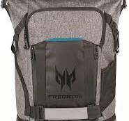 acer Predator Rolltop Gaming Backpack, Water Resistant Lightweight Travel Backpack Fits and Protects Up to 15.6" Gaming Laptops, Grey with Teal ...
