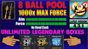 Play matches to increase your ranking and get access to more exclusive. 8 Ball Pool V4 3 1 Mega Mod Unlimited Force Aim Legendary Boxes