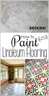 Painting floors can considerably change the visual aesthetic of a room, and is a relatively inexpensive way to give new life to dated flooring.1 x research source when it comes to painting linoleum, the smooth surface makes for some difficulty in getting paint to stick to it and stay in place once dry. Painting Linoleum Floors The Right Way And What Supplies To Use