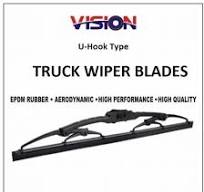VISION Rubber U-Hook Type Wiper Blades For Truck, Mini Bus, School Bus