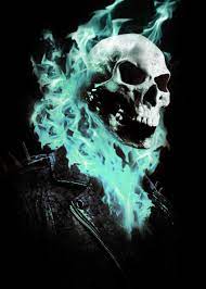 Check spelling or type a new query. Ghost Rider Blue Flames Poster By Aenaes Paragas Displate