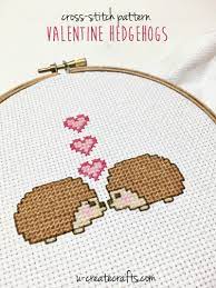 On purchase, you will receive a downloadable & printable pdf. Cross Stitch Pattern Valentine Hedgehogs