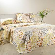 Parure copripiumino in raso di cotone con stampa ad alta risoluzione. Copriletto Estiva Leggera Botanic Oro Matrimoniale Caleffi Cm 260x260 Copriletti Stopsnails Tessili Per La Casa