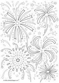 It helps to develop motor skills, imagination and patience. Fireworks Colouring Pages