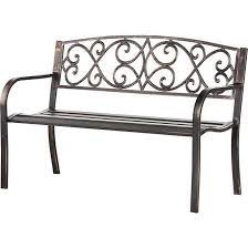 Mosaic Ardor Bench Academy Metal Garden Furniture Metal Patio Chairs Metal Outdoor Furniture
