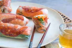 Rouleaux De Printemps Aux Crevettes Et Chorizo Rouleau De Printemps Crevette Rouleau De Printemps Chorizo