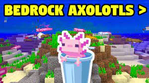 This mob can be found in waters located in dark caves. Minecraft 1 17 Bedrock Axolotls Are Better Beta 1 16 230 54 Youtube
