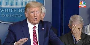 Then he said everyone should get the vaccine—so people did, so far 2249. Dr Anthony Fauci Did A Facepalm During Trump S Coronavirus Briefing