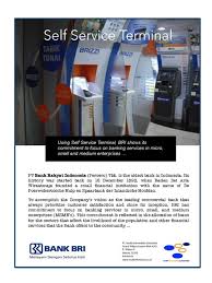 In order to enter all sections without restrictions, you may have to register to get full view and more functions available. Using Self Service Terminal Bri Shows Its Commitment To Focus On Banking Services In Micro Small