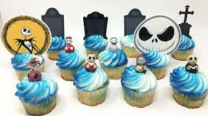 Along with the cake were 24 vanilla sponge, vanilla frosted cupcakes in the black & purple theme with hand made cupcake toppers of nightmare. Disney Nightmare Before Christmas Birthday Cake Cupcake Topper Set Ebay