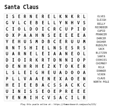 When your students are finished, they will need to use the remaining letters to discover the secret message. Christmas Word Search